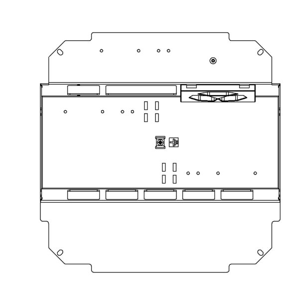 Produktbild UBD 261 273  -  Steckdoseneinsatz vertikal für 2x5 FLF inkl. 1x 3xT13, weiss