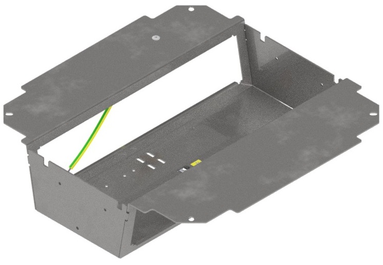 Produktbild UBD 261 290  -  Steckdoseneinsatz mit 2x 5x 45x45-Ausschnitten, leer