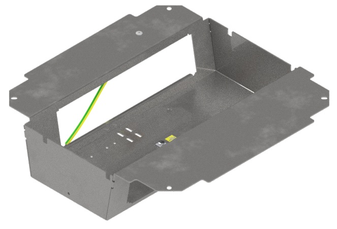 Produktbild UBD 261 290  -  Steckdoseneinsatz mit 2x 4x 45x45-Ausschnitten, leer