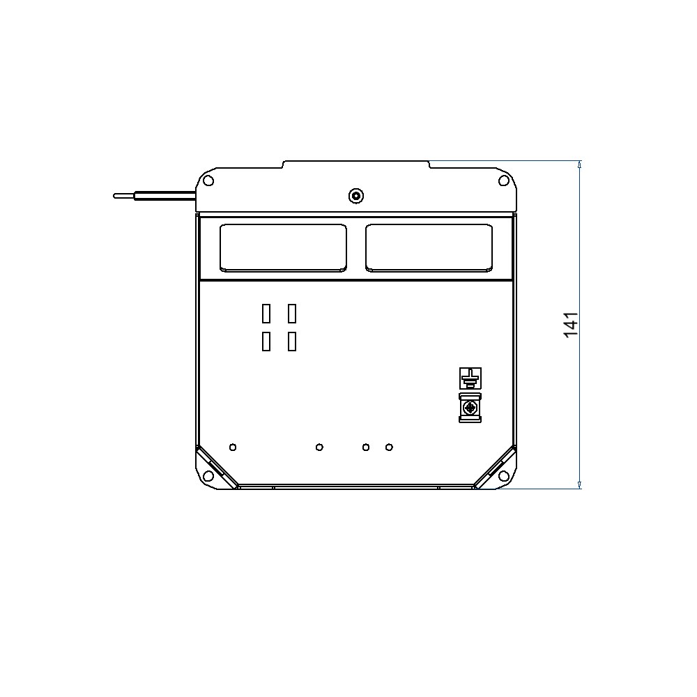 Produktbild UBDK 160 115 - Steckdoseneinsatz für 2x FLF, leer