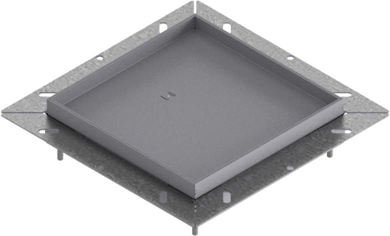 Produktbild UBDK 210 150  -  Unterflur-Bodendose UBDK 210 inkl. Blinddeckel mit Kante und 15mm Vertiefung