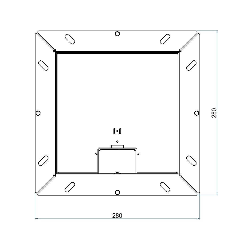 Produktbild UBDK 210 301 - Unterflur-Bodendose UBDK 210 inkl. Deckel mit Kante, 30mm Vertiefung und 1 Schnurauslass