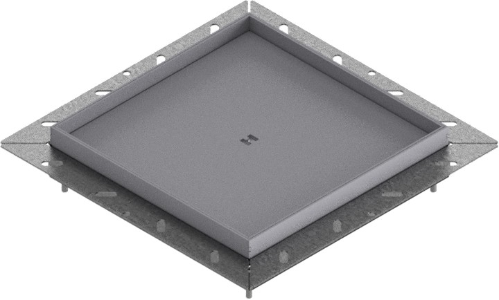 Produktbild UBDK 260 150  -  Unterflur-Bodendose UBDK 260 inkl. Blinddeckel mit Kante und 15mm Vertiefung