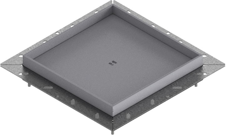 Produktbild UBDK 260 200  -  Unterflur-Bodendose UBDK 260 inkl. Blinddeckel mit Kante und 20mm Vertiefung