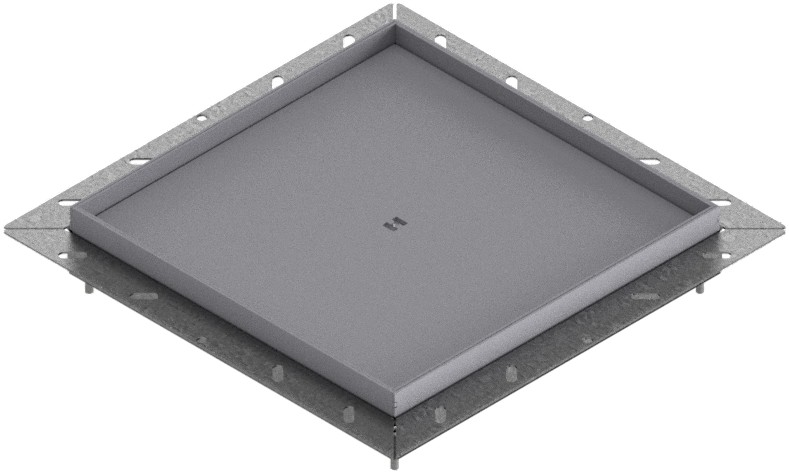 Produktbild UBDK 320 150  -  Unterflur-Bodendose UBDK 320 inkl. Blinddeckel mit Kante und 15mm Vertiefung