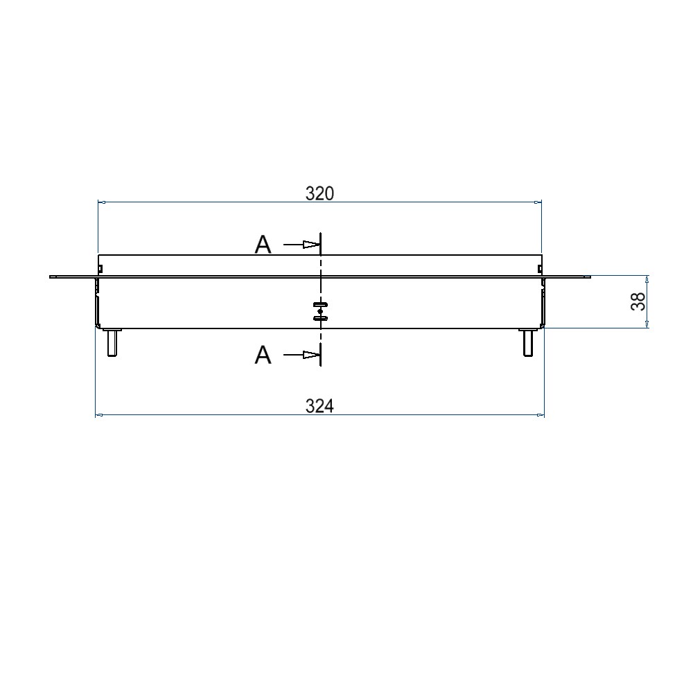 Produktbild UBDK 320 000 - Unterflur-Bodendose UBDK 320 inkl. belegtem Blinddeckel aus Chromstahl, geschliffen