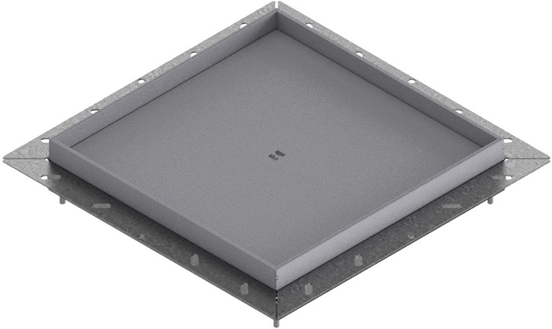 Produktbild UBDK 320 200  -  Unterflur-Bodendose UBDK 320 inkl. Blinddeckel mit Kante und 20mm Vertiefung