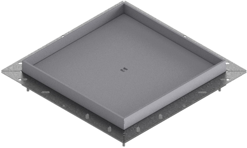 Produktbild UBDK 320 250  -  Unterflur-Bodendose UBDK 320 inkl. Blinddeckel mit Kante und 25mm Vertiefung