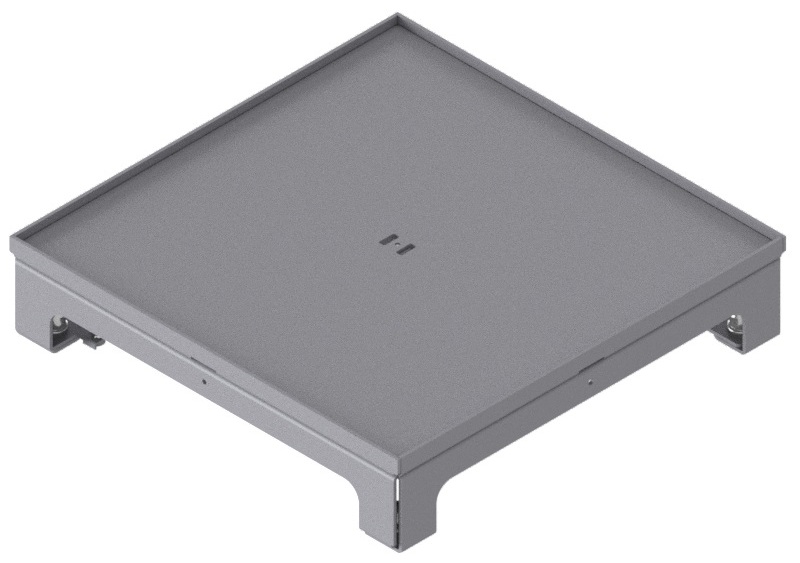 Produktbild UBD 262 259  -  Unterflur-Bodendose UBD 260 inkl. Blinddeckel, flach (SVZ), ohne Kante und 5mm Vertiefung