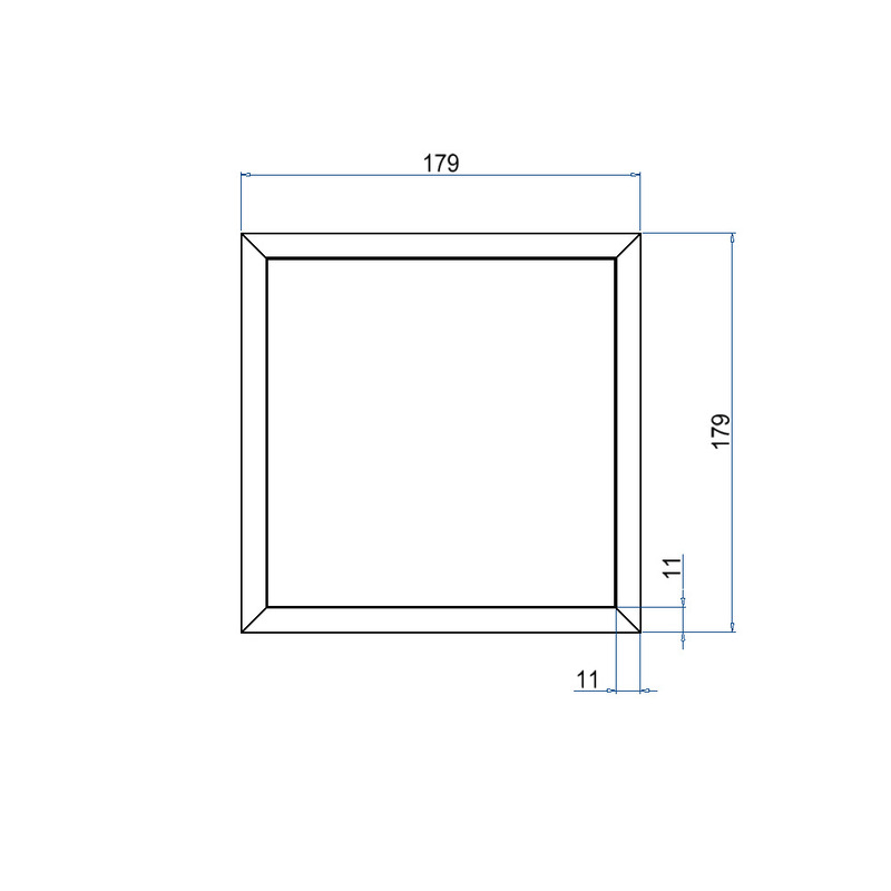 Produktbild DBRA 160 000 - Doppelboden-Auslass DBRA 160 mit Rand inkl. Blinddeckel aus Aluminium eloxiert