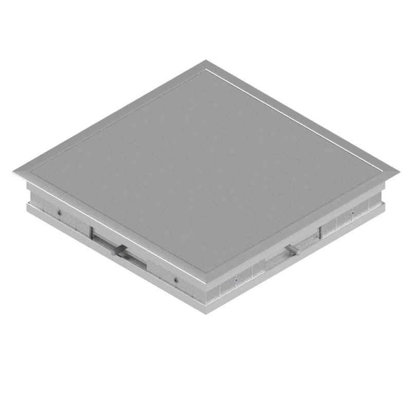 Produktbild DBRA 210 000  -  Doppelboden-Auslass DBRA 210 mit Rand inkl. Blinddeckel  aus Aluminium eloxiert