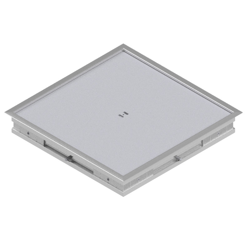 Produktbild DBRA 260 050  -  Doppelboden-Auslass DBRA 260 mit Rand inkl. Blinddeckel flach (SVZ),  5mm Vertiefung