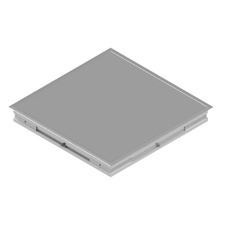 Produktbild DBRA 320 000  -  Doppelboden-Auslass DBRA 320 mit Rand inkl. Blinddeckel  aus Aluminium eloxiert