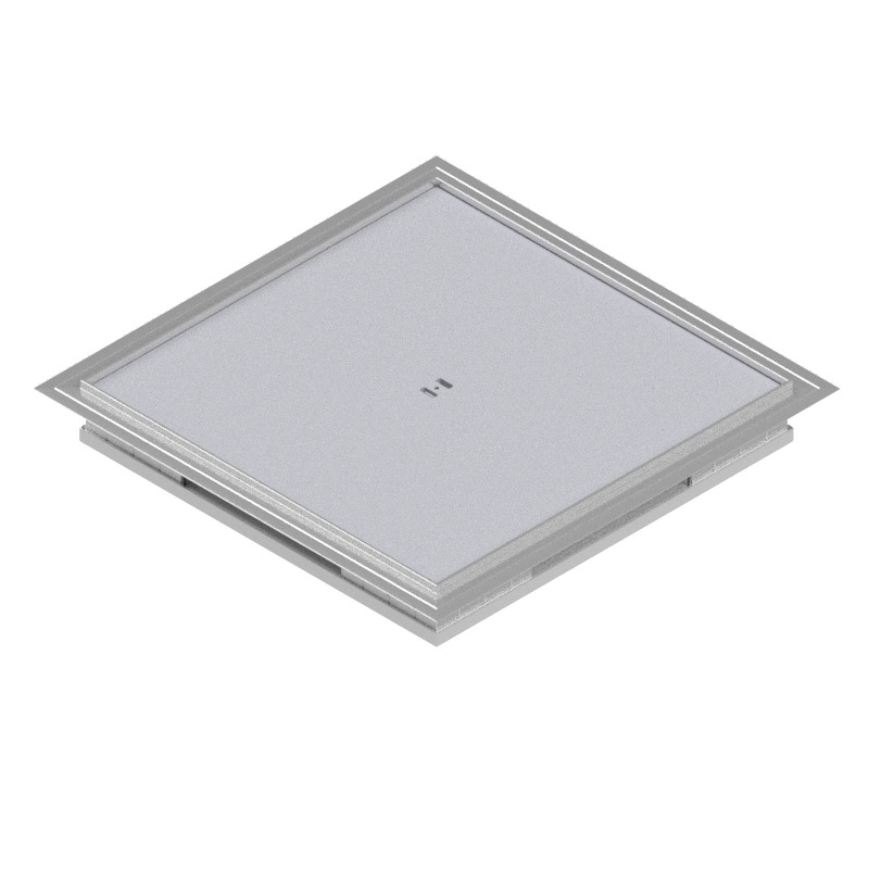 Produktbild DBKA 260 050  -  Doppelboden-Auslass DBKA 260 mit Kante inkl. Blinddeckel flach (SVZ),  5mm Vertiefung
