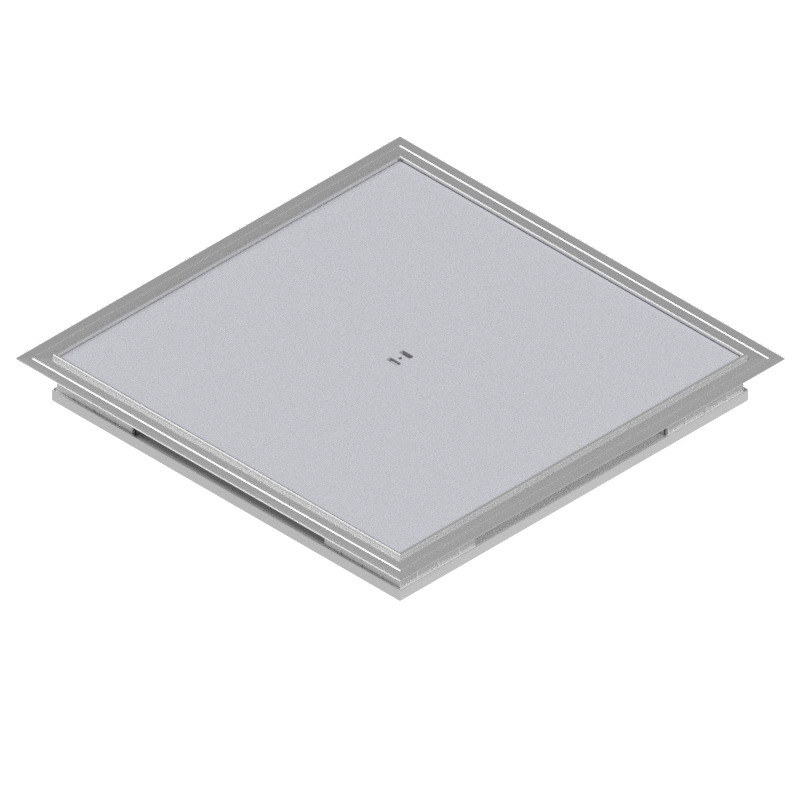 Produktbild DBKA 320 030  -  Doppelboden-Auslass DBKA 320 mit Kante inkl. Blinddeckel flach (SVZ),  3mm Vertiefung