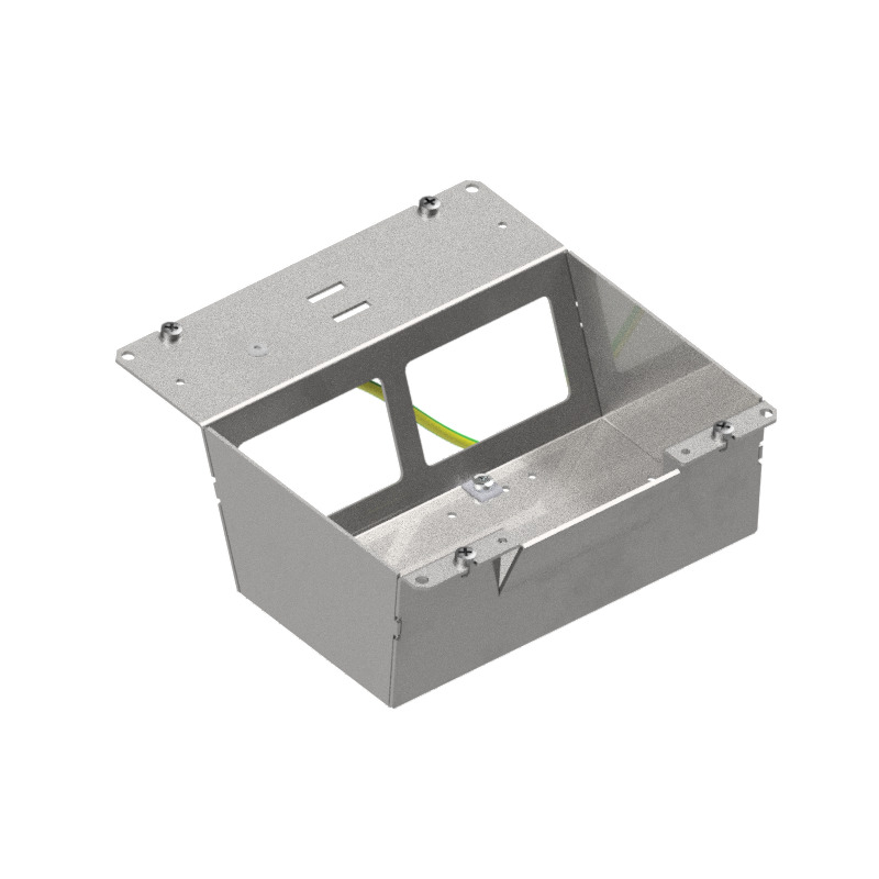 Produktbild DBSA 160 020  -  Steckdoseneinsatz mit 2x FLF horizontal Ausschnitte