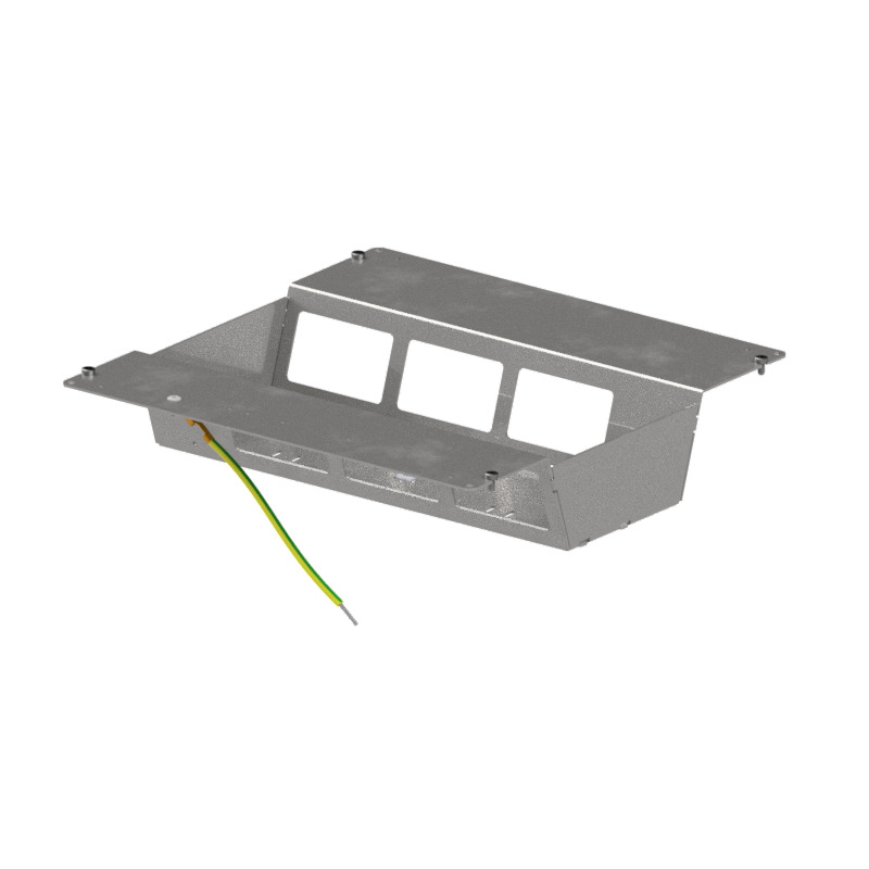 Produktbild DBSA 260 060  -  Steckdoseneinsatz mit 2x3 FLF horizontal Ausschnitte