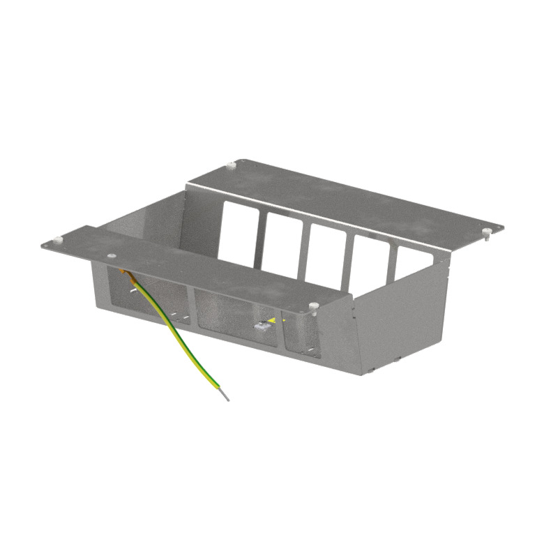 Produktbild DBSA 260 100  -  Steckdoseneinsatz mit 2x5 FLF vertikal Ausschnitte