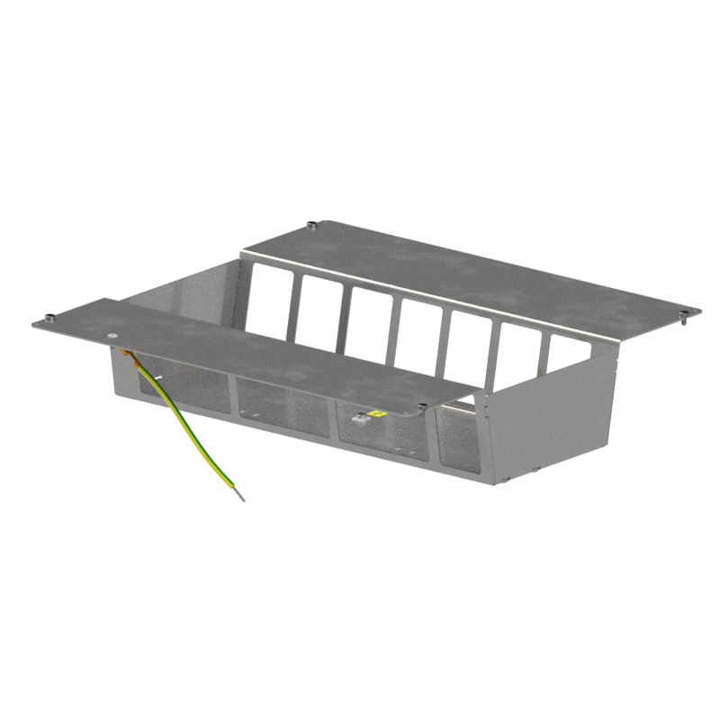 Produktbild DBSA 320 140  -  Steckdoseneinsatz mit 2x7 FLF vertikal Ausschnitte
