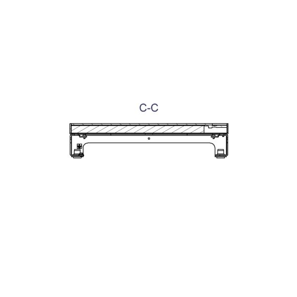 Produktbild UBD 320 311  -  Unterflur-Bodendose UBD 320 inkl. belegtem Deckel aus Chromstahl, geschliffen, und 1 Bürstenauslass