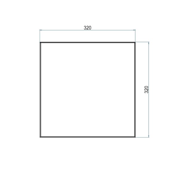 Produktbild UBD 320 313  -  Unterflur-Bodendose UBD 320 inkl. belegtem Blinddeckel aus Chromstahl, geschliffen