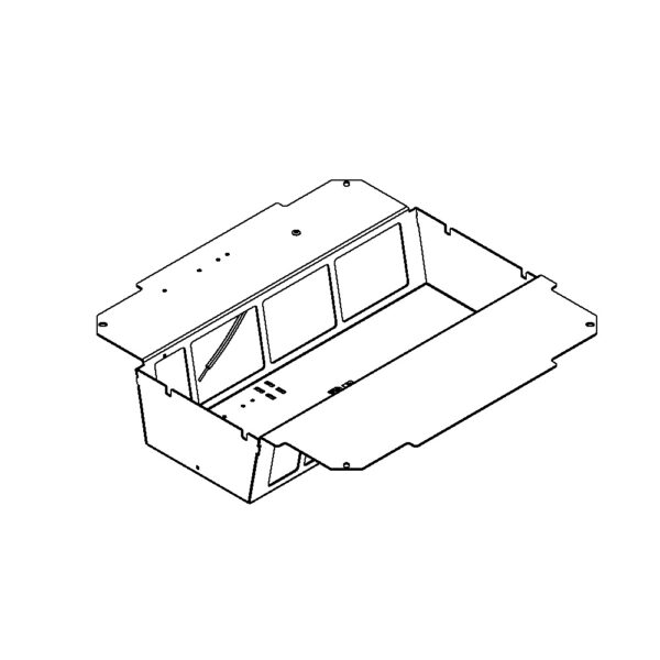 Produktbild UBD 320 326  -  Steckdoseneinsatz vertikal für 2x7 FLF, leer