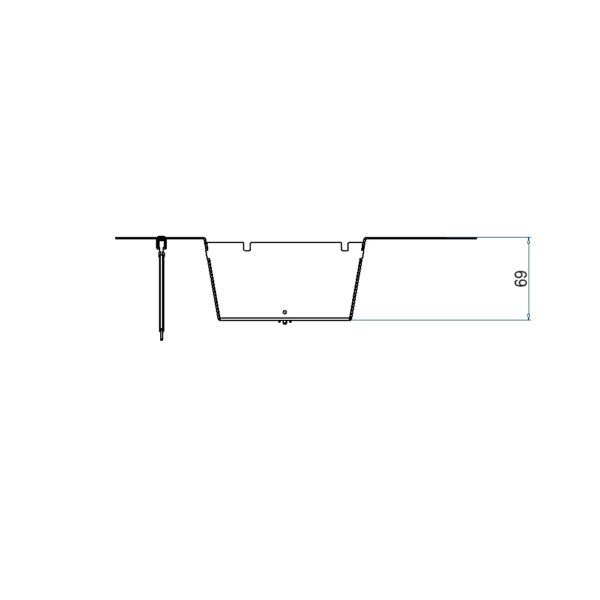 Produktbild UBD 320 326  -  Steckdoseneinsatz vertikal für 2x7 FLF, leer