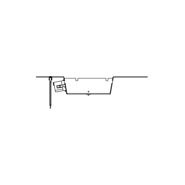 Produktbild UBD 321 327  -  Steckdoseneinsatz horizontal für 2x4 FLF inkl. 3xT13, weiss, und 1xT13, schwarz