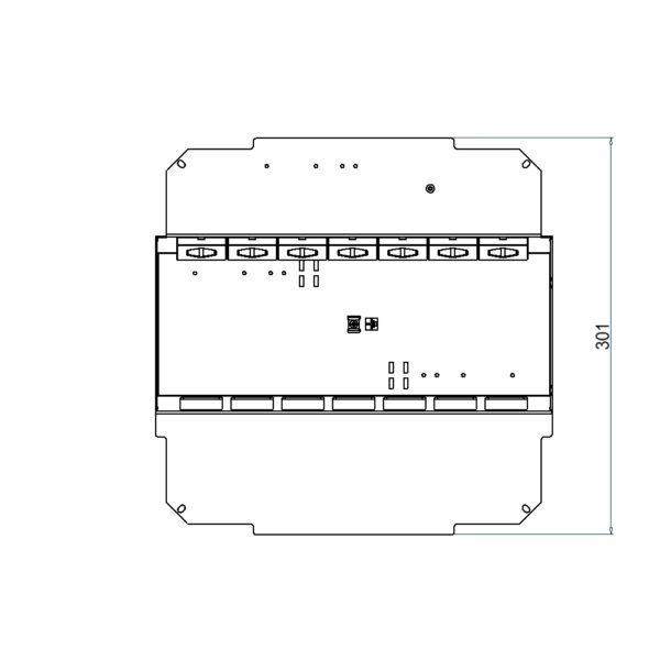 Produktbild UBD 321 331  -  Steckdoseneinsatz vertikal für 2x7 FLF inkl. 6xT13, weiss, und 1xT13, schwarz