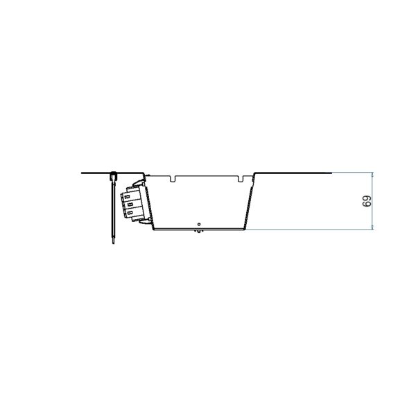 Produktbild UBD 321 331  -  Steckdoseneinsatz vertikal für 2x7 FLF inkl. 6xT13, weiss, und 1xT13, schwarz