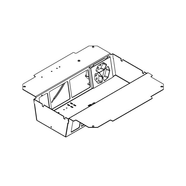 Produktbild UBD 321 332  -  Steckdoseneinsatz vertikal für 2x7 FLF inkl. 1x 3xT13, weiss