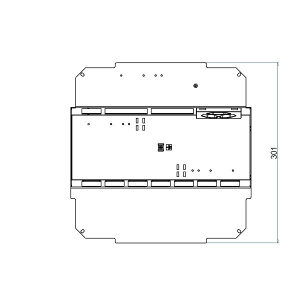 Produktbild UBD 321 332  -  Steckdoseneinsatz vertikal für 2x7 FLF inkl. 1x 3xT13, weiss