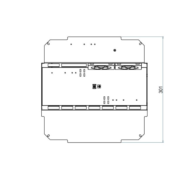 Produktbild UBD 321 334  -  Steckdoseneinsatz vertikal für 2x7 FLF inkl. 2x 3xT13, weiss