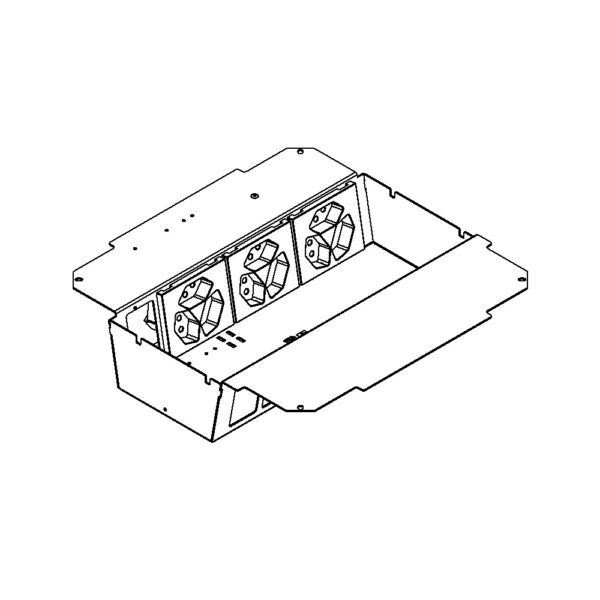 Produktbild UBD 321 336  -  Steckdoseneinsatz vertikal für 2x7 FLF inkl. 3x 3xT13, weiss