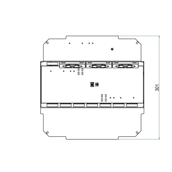 Produktbild UBD 321 336  -  Steckdoseneinsatz vertikal für 2x7 FLF inkl. 3x 3xT13, weiss