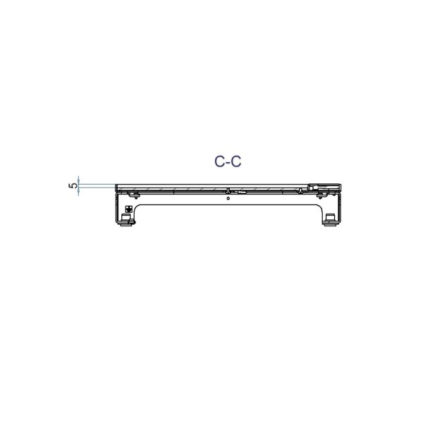 Produktbild UBD 322 316  -  Unterflur-Bodendose UBD 320 inkl. Deckel, flach (SVZ), ohne Kante, 5mm Vertiefung und 1 Bürstenauslass