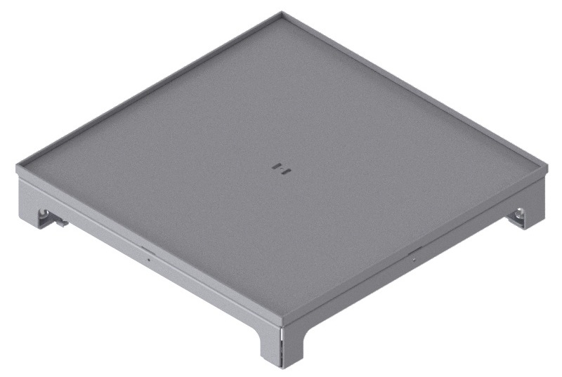 Produktbild UBD 322 319  -  Unterflur-Bodendose UBD 320 inkl. Blinddeckel, flach (SVZ), ohne Kante, 5mm Vertiefung