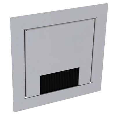 Produktbild WAD 102 203  -  Wandauslass WAD Rahmen mit Klappdeckel Typ 2, weiss