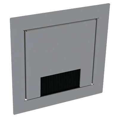 Produktbild WAD 102 204  -  Wandauslass WAD Rahmen mit Klappdeckel Typ 2, Chromstahl geschliffen