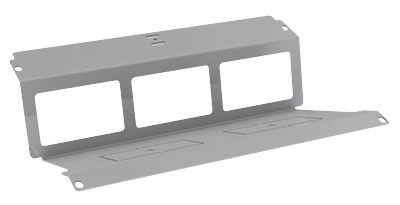 Produktbild WAD 135 302  -  Steckdoseneinsatz Typ 35 für 3 FLF, horizontal, leer