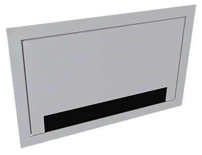 Produktbild WAD 146 460  -  Wandauslass WAD Rahmen mit Klappdeckel Typ 46, weiss