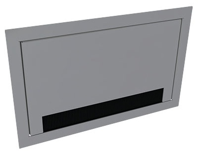 Produktbild WAD 146 461  -  Wandauslass WAD Rahmen mit Klappdeckel Typ 46, Chromstahl geschliffen