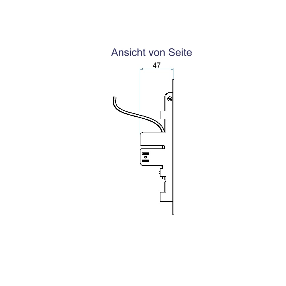 Produktbild WAD 146 461 - Wandauslass WAD Rahmen mit Klappdeckel Typ 46, Chromstahl geschliffen