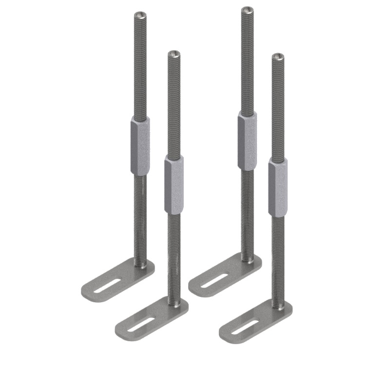 Produktbild UBD 001 195  -  Nivellierschrauben M8, Länge 195mm (Niv. 95mm + Verl. 100mm)