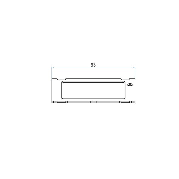 Produktbild UBD 100 115  -  Steckdoseneinsatz für 2x FLF, leer