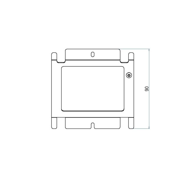 Produktbild UBD 100 115  -  Steckdoseneinsatz für 2x FLF, leer