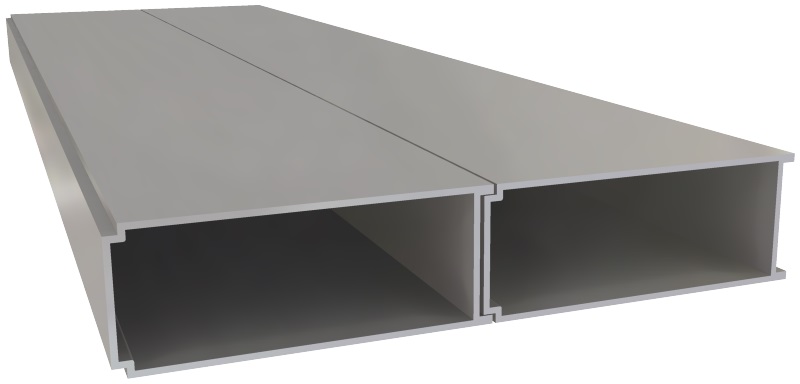 Produktbild UFK 150 030  -  Unterflur-Kanal UFK 30, 2-zügig, 150 x 30 x 2000 mm