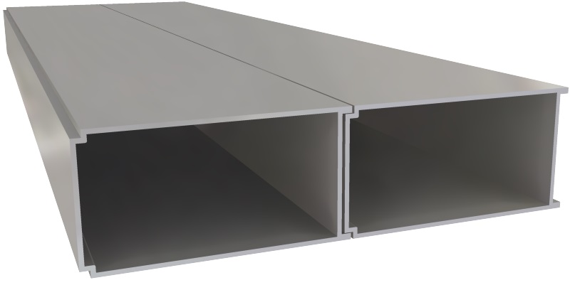 Produktbild UFK 150 040  -  Unterflur-Kanal UFK 40, 2-zügig, 150 x 40 x 2000 mm