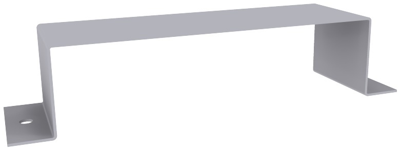 Produktbild UFK 150 041 - Befestigungsbride zu UFK 40, 2-zügig, 150 x 40 mm