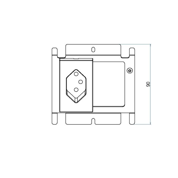 Produktbild UBD 100 116  -  Steckdoseneinsatz für 2x FLF, inkl. 1x T13 weiss